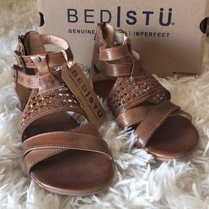 BED/STU Capriana Tan Rustic Mason Sandals